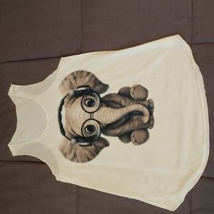 Cute elephant tank top